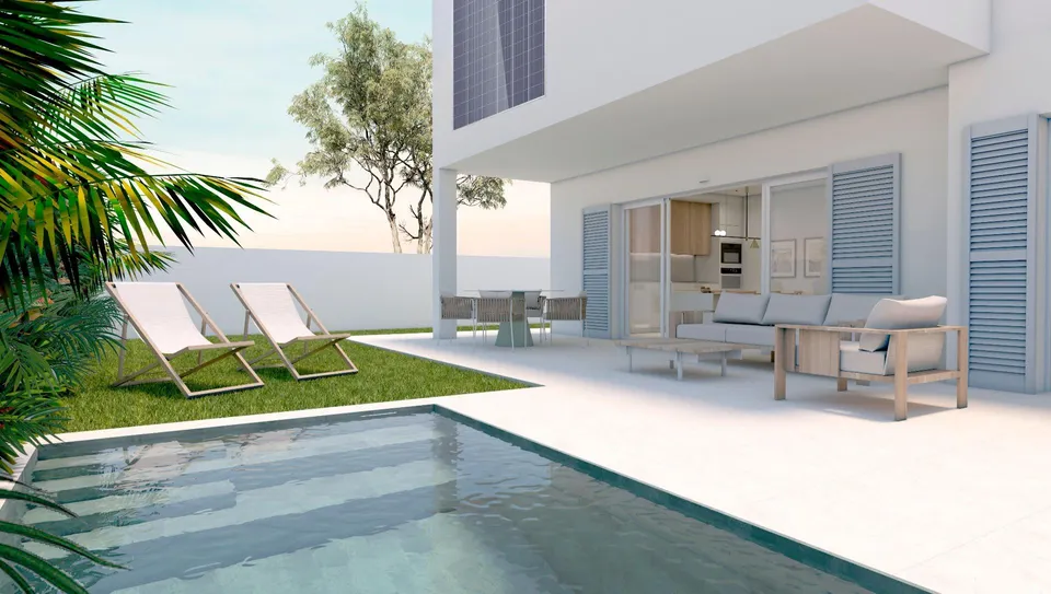 Apartamento tipo bungalow con piscina privada