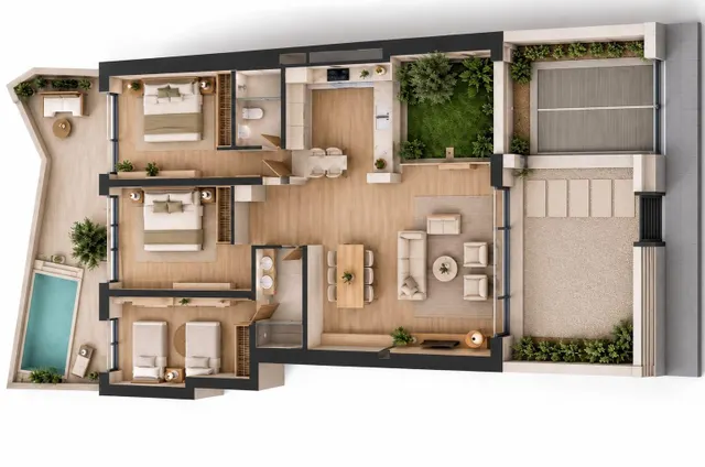 Local con proyecto de cambio de uso a vivienda con terraza y patio privado en Sant Agustí — 18