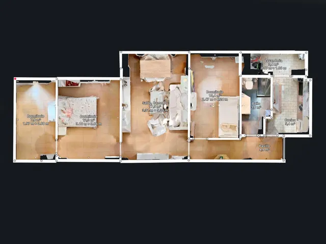 Piso de 87 m2 con 3 dormitorios en Pedro Antonio de Alarcón 27, junto a Recogidas — 49