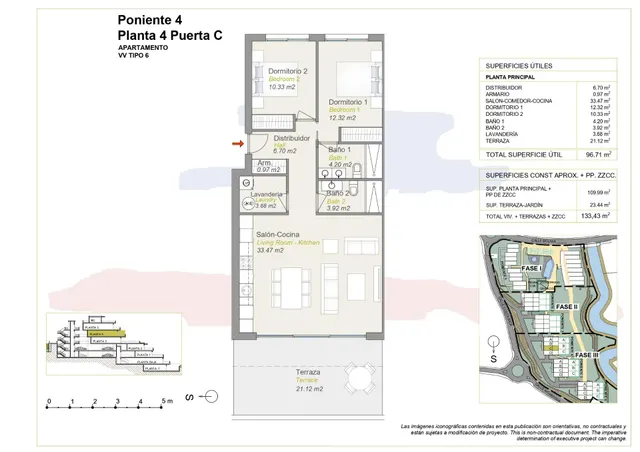 Apartamento 2 habitaciones 123m² en venta - Campana garden — 26