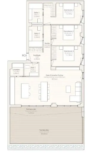 VENTA-OBRA NUEVA-VILLAJOIOSA-3D-2B-156M2-TERRAZA 37M2-SOLÁRIUM 120 M2-SOLO 50 M HASTA LA PLAYA — 8
