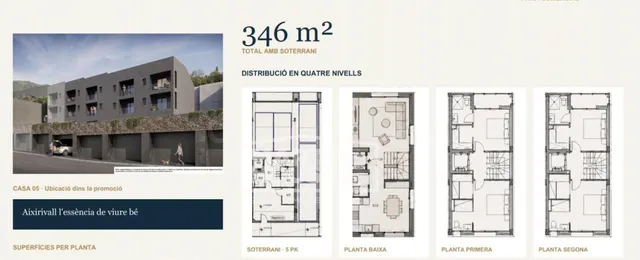 Casa de nueva construcción ubicada en sant julià que goza de sol y amplio jardin — 2