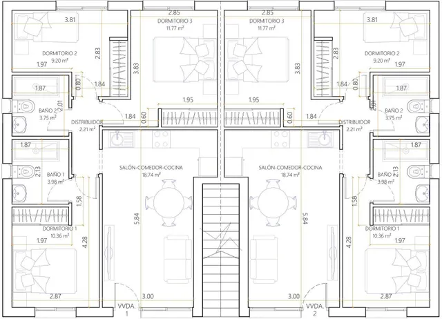 Bungalow 3 habitaciones 71m² en venta - Playa del Cura — 17