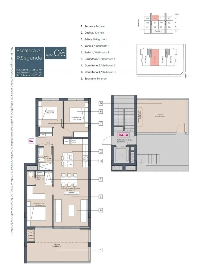 Ático 3 habitaciones 84m² en venta - Pueblo 4 — 6