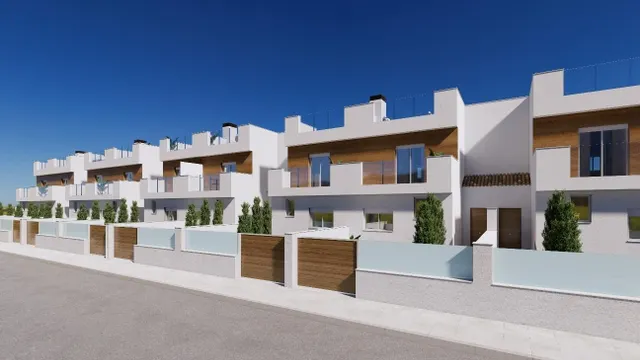Casas adosadas de nueva construcción en primera línea de La Serena Golf en Los Alcázares — 19