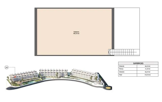Ático 2 habitaciones 66m² en venta - Seascape resort — 39