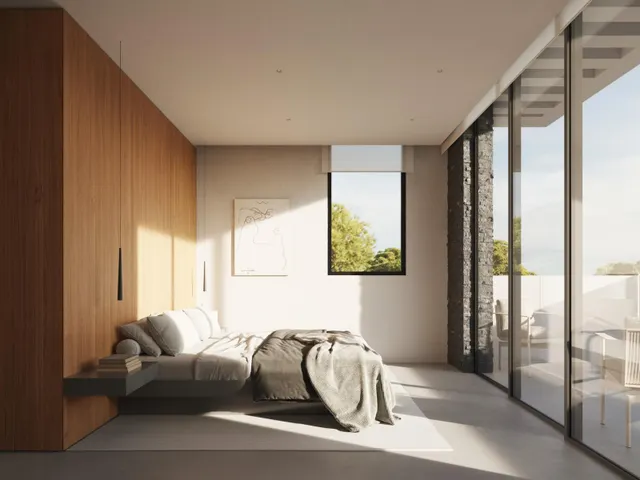 Moderna villa en construcción con orientacion al sur — 6