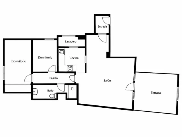 PISO CÉNTRICO CON TERRAZA Y DOS habitaciones EN FONERS — 20