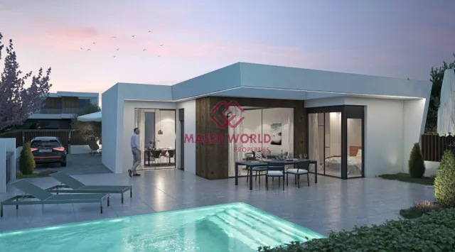 VILLAS DE OBRA NUEVA DE UNA SOLA PLANTA EN CAMPO DE GOLF ALTAONA, MURCIA — 2