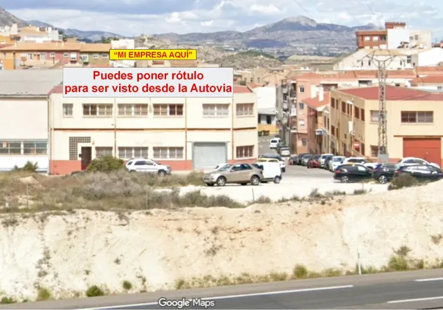 SE VENDE NAVE INDUSTRIAL EN PETRER-ALICANTE CON VISTAS A AUT