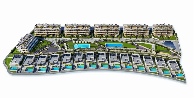 Apartamento de obra nueva con zonas comunes tipo resort en balcón de Finestrat — 14
