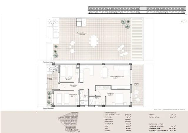 Ático 3 habitaciones 97m² en venta - Aguilon golf — 14