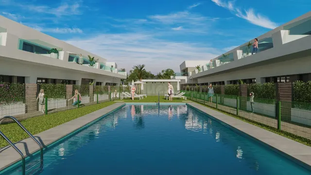 OBRA NUEVA EN construcción EN REGIMEN DE COOPERATIVA - Planta Baja en Jerez de la Frontera de 4 dormitorios y 138m2 de patio en Residencial Privado con Piscina — 3