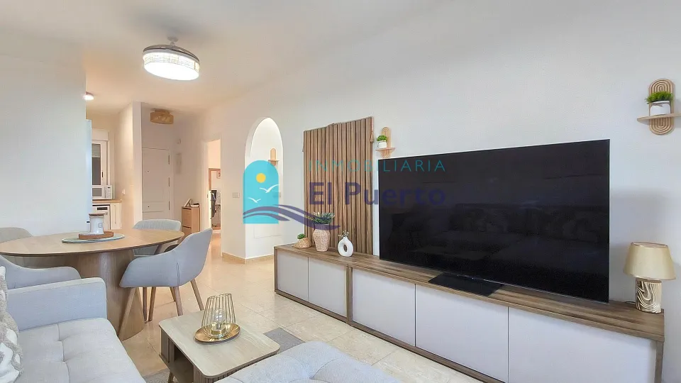 Vive junto al mar: apartamento reformado en puerto de mazarrón – ref. 1863