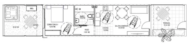Villa 2 habitaciones 57m² en venta - Puerto Vera — 24