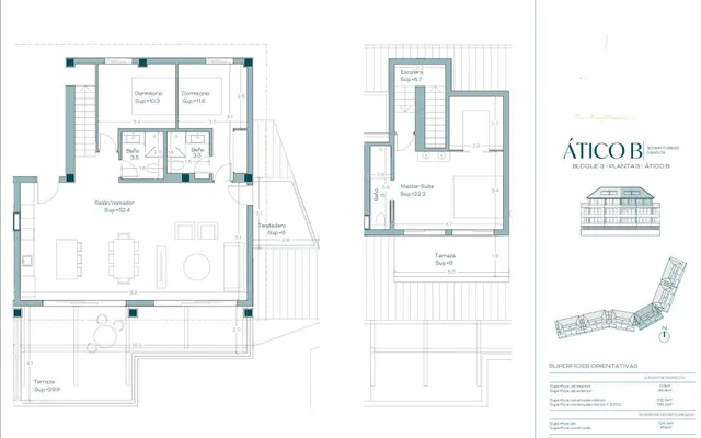 ÁTICO DÚPLEX 3 Dorm. Amplia Terraza en Benalmádena con VISTAS AL GOLF y MAR!!! — 19