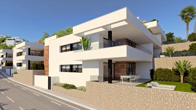 Se venden seis exclusivos apartamentos áticos modernos Y plantas bajas con jardín .Moraira Javea — 25