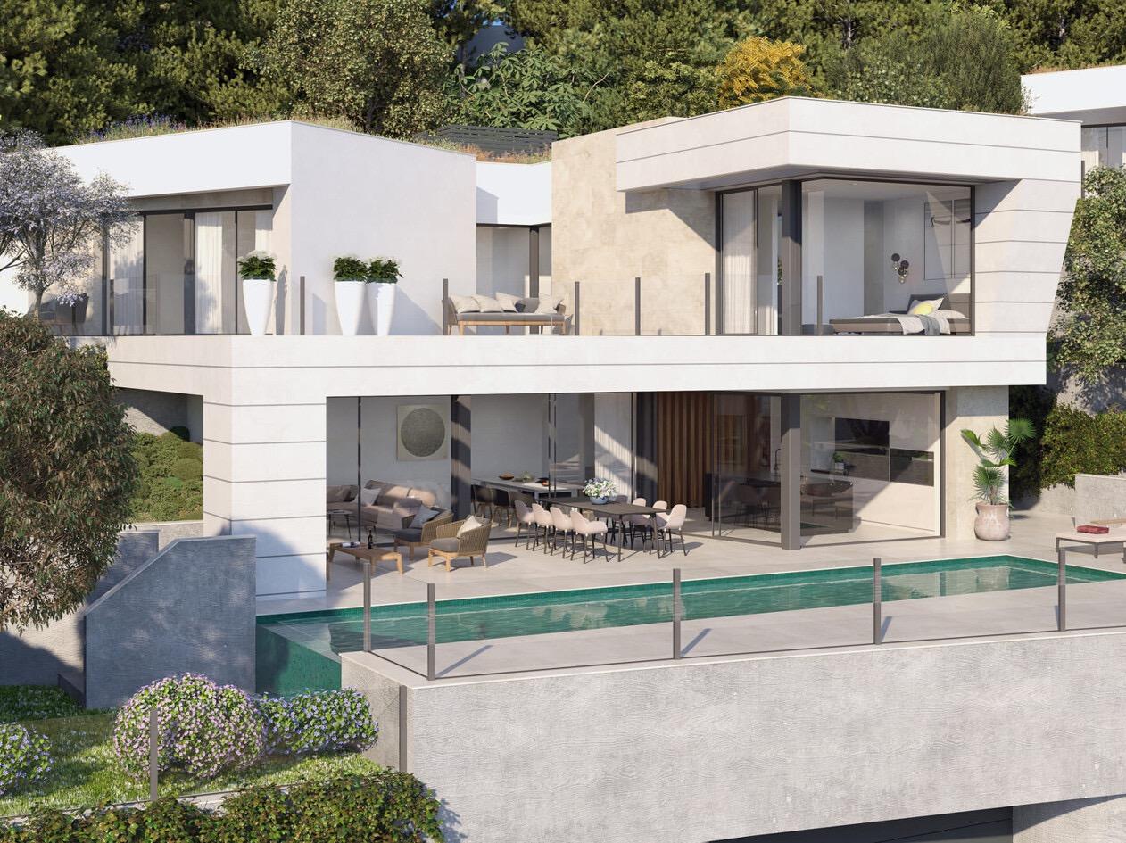 VILLA DE LUJO EN PINARES DE SAN ANTÓN CON VISTAS AL MAR