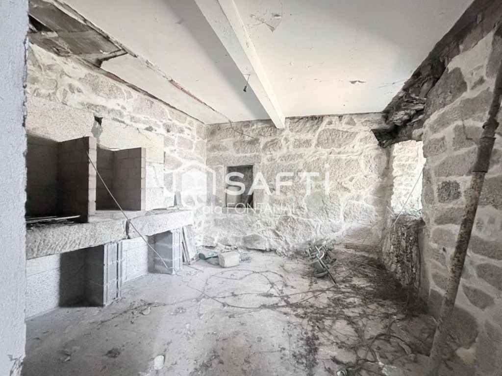 Exclusiva casa de piedra gallega para restaurar en Vilaboa:  - foto 12