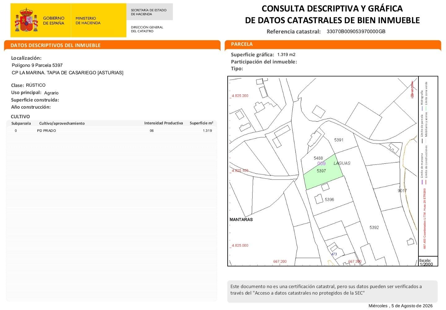 PARCELA EDIFICABLE DE 1.319 m2 – MÁNTARAS (TAPIA DE CASARIEG - foto 12