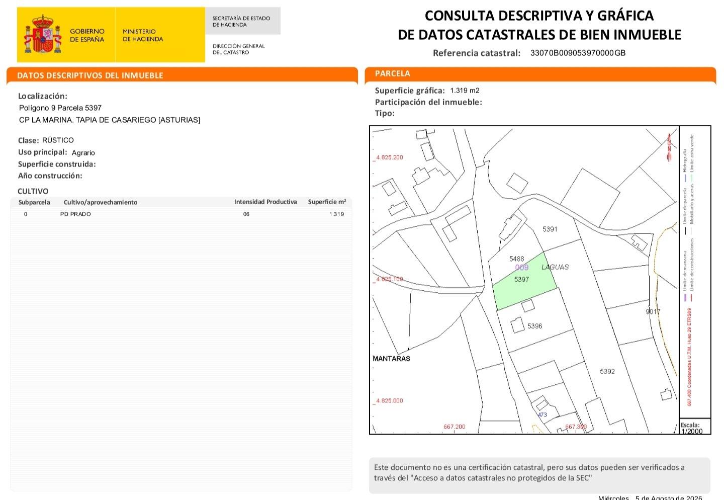 DOS PARCELAS EDIFICABLES – 2.389 m2 – MÁNTARAS (TAPIA DE CAS - foto 12