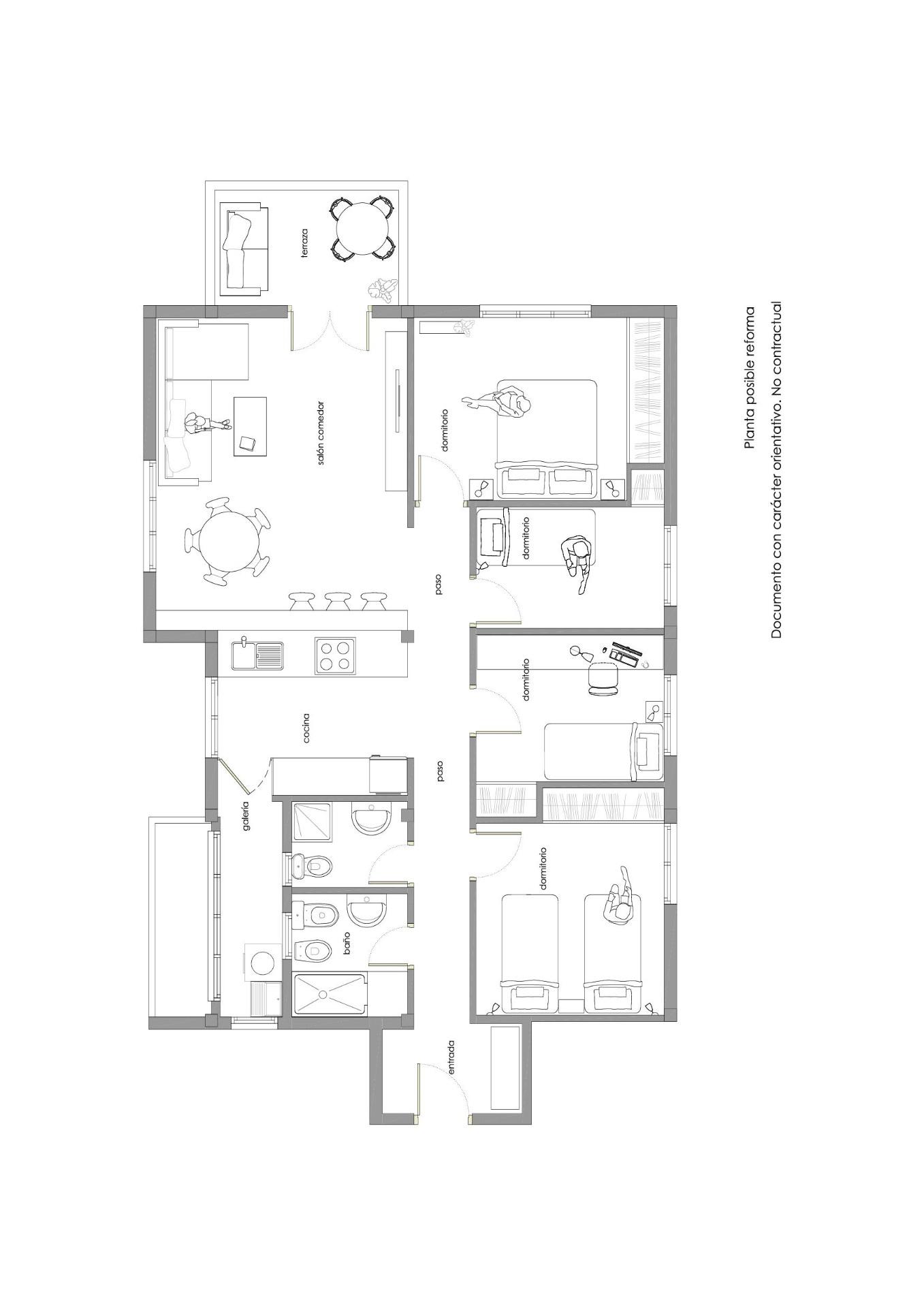 Piso para reformar de 4 habitaciones y con urbanización en S - foto 32