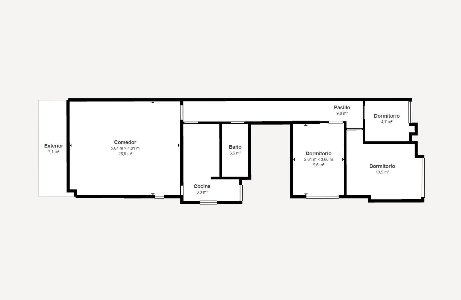 Amplio apartamento a solo 30 metros de la Playa de Los Náufr - foto 25