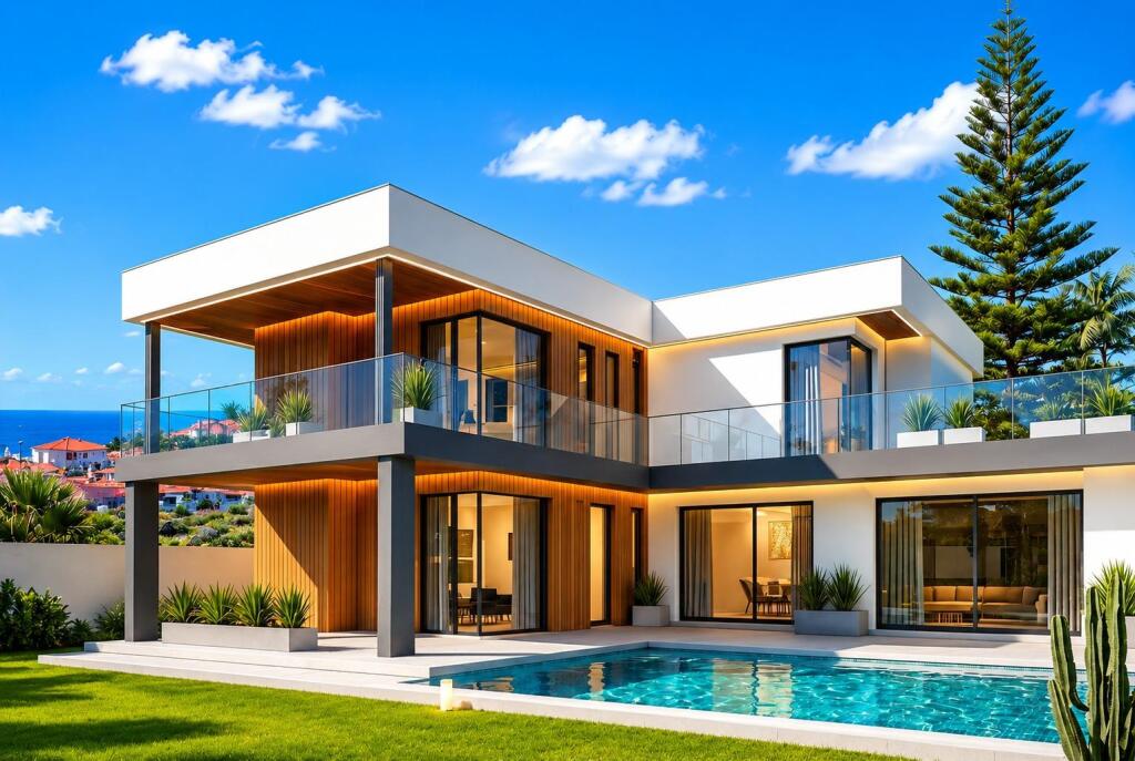 Obra Nueva – Villa de Lujo Turn-Key con Piscina Infinita y Vistas al Mar | Candelaria, Tenerife