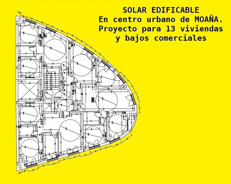 SOLAR EDIFICABLE CON PROYECTO PARA 13 VIVIENDAS. MOAÑA CENTR - foto 17