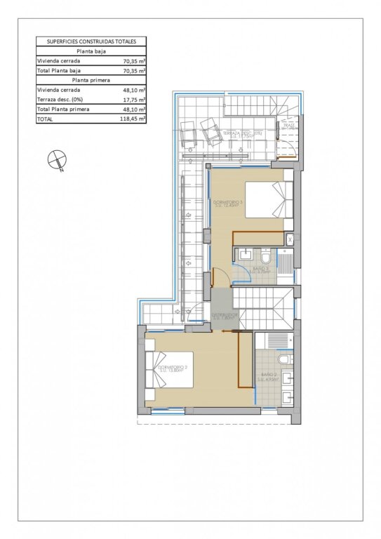 VILLAS DE OBRA NUEVA EN PILAR DE LA HORADADA EN EL CAMPO DE  - foto 11