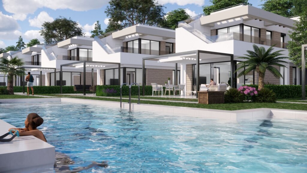 VILLAS DE OBRA NUEVA EN PILAR DE LA HORADADA EN EL CAMPO DE  - foto 3