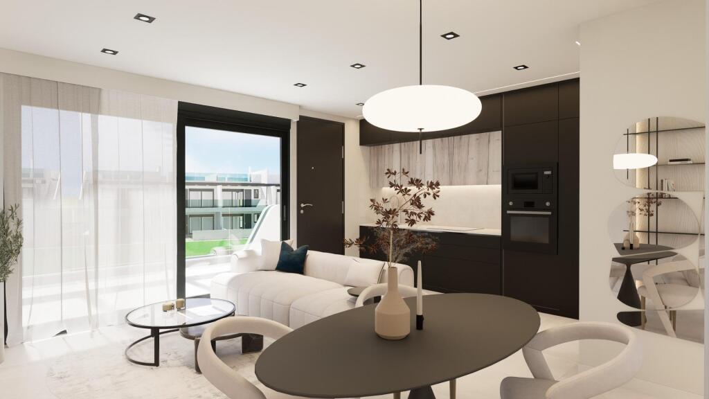 Residencial con bungalows nuevos con jardín o solárium cerca de la playa en Pilar de la Horadada