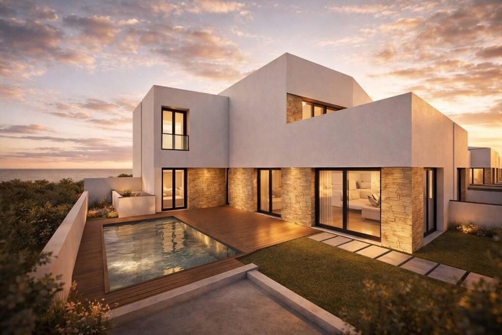 Villas adosadas de obra nueva con amplias terrazas en Bigast - foto 2
