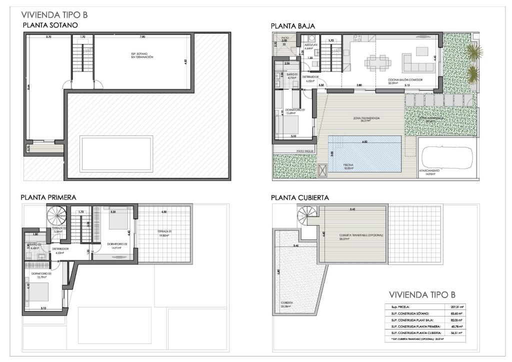 Villas adosadas de obra nueva con amplias terrazas en Bigast - foto 15