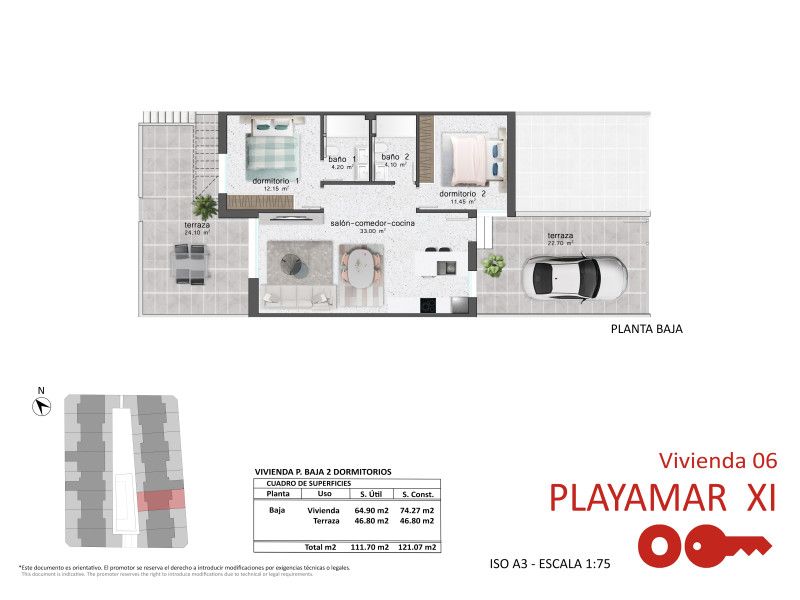 Apartamento 3 habitaciones 75m² en venta - Zona Pueblo - foto 11