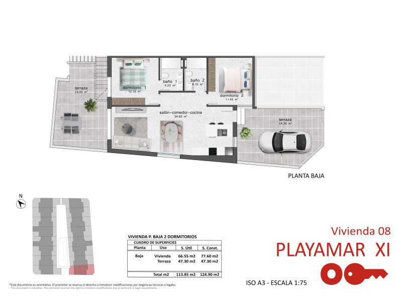 Apartamento 3 habitaciones 75m² en venta - Zona Pueblo - foto 13