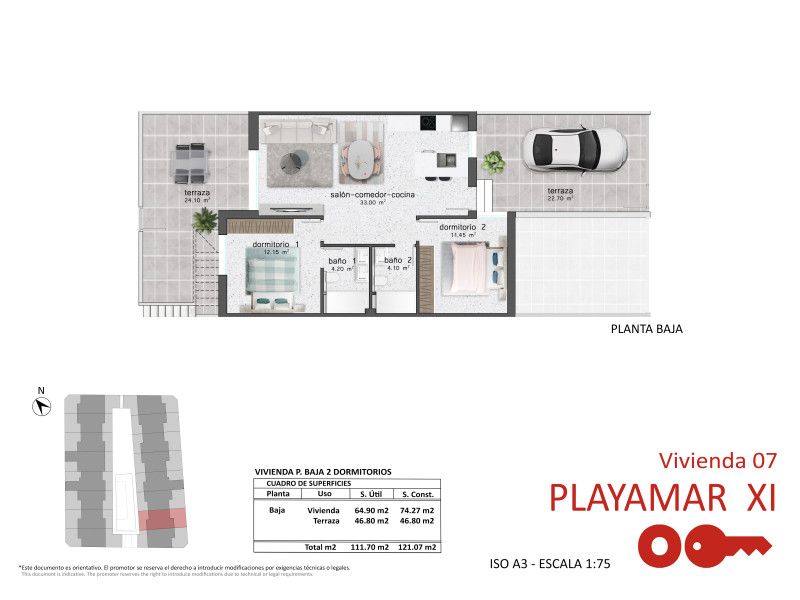 Apartamento 3 habitaciones 75m² en venta - Zona Pueblo - foto 14