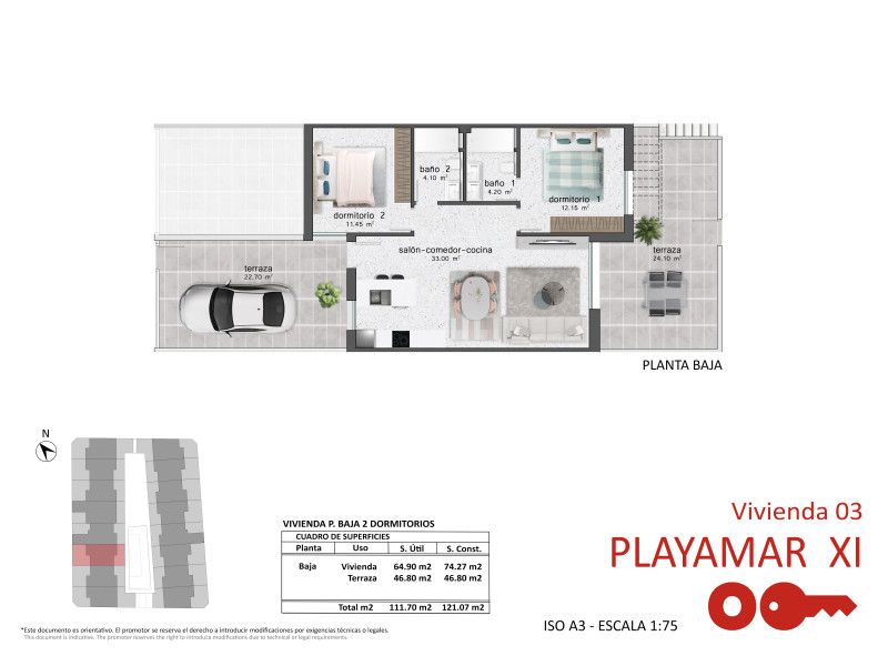 Apartamento 3 habitaciones 75m² en venta - Zona Pueblo - foto 9