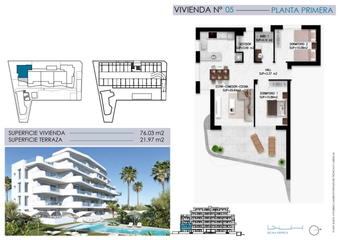 Apartamento 2 habitaciones 71m² en venta - Pueblo Latino - foto 10
