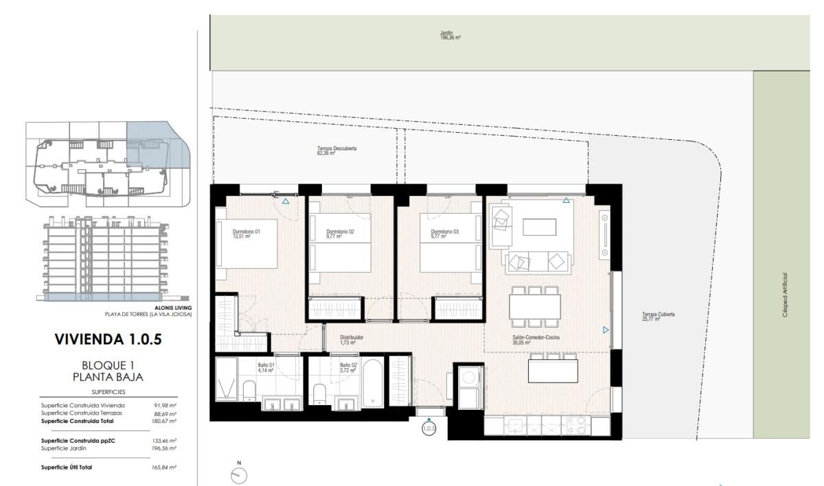 Apartamento 2 habitaciones 123m² en venta - Playas Del Torre - foto 14