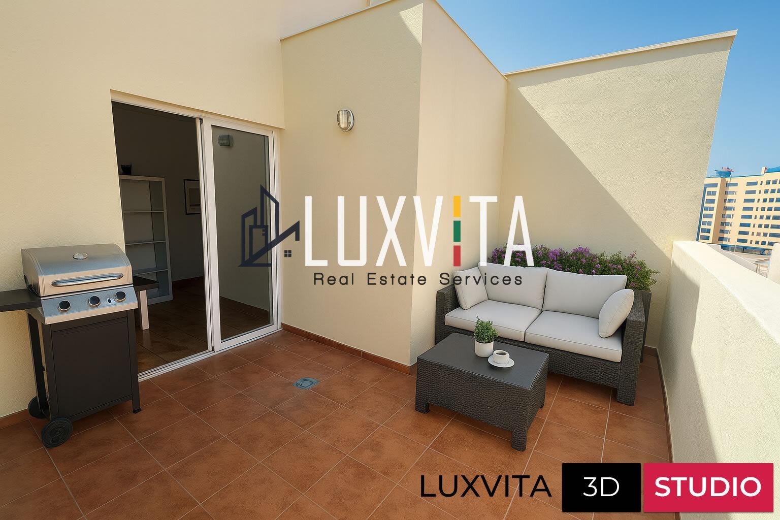 Apartamento con terraza y vistas al mar en venta – Santa Cru