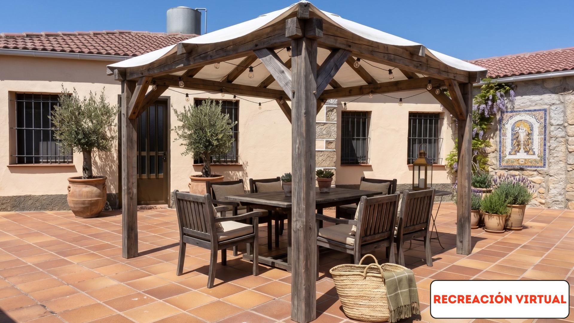 Vivienda a estrenar en Pradosegar con dos edificaciones independientes y gran patio